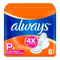 Absorvente Always Suave C/abas C/8 P