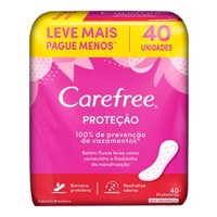 Absorvente Carefree Prot Diar ProteÇao S/f 40un