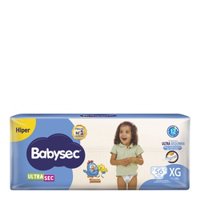Fraldas Xg Babysec C/60 Hiper