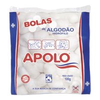 Algodao Apolo Hidrofilo Bola Hidrofilo 100g