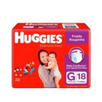 Fraldas G Huggies Supremecare Roupinha C/18