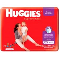 Fraldas Xg Huggies Supremecare Roupinha C/14