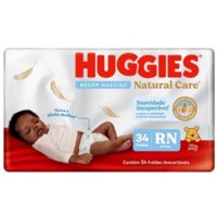 Fraldas Rn Huggies Naturalcare C/34 Ate 4kg