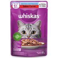 Whiskas Sache Carne/salsa Gatos Castrados 85g