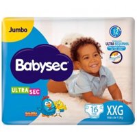Fraldas Xxg Babysec C/16 Jumbo