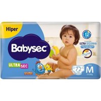 Fraldas M Babysec C/72 Hiper