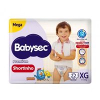 Fraldas Xg Babysec C/22 Mega Short