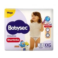 Fraldas Xxg Babysec C/20 Mega Short