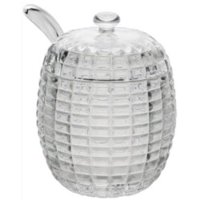 Acucareiro Vidro 210ml C/colher E Tpa